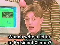 Wanna write a letter to President Clinton?