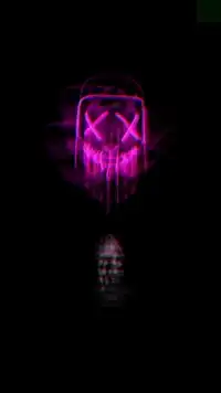 Marshmello mask glitch animation