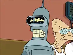 Bender crying in Futurama