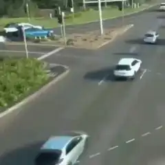 Cars driving on a road