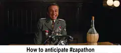 Man in uniform laughing at desk