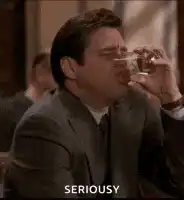Jim Carrey spits out drink