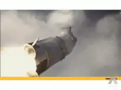 Astronaut rides rocket into space
