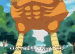 Muscular duck says okay I'll fight you