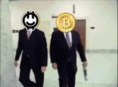 Bitcoin and Kadena guys dancing