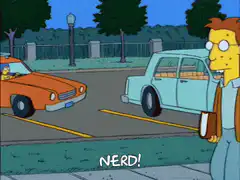 Nelson drives by calling Martin a nerd