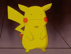 Pikachu transforms into Ditto