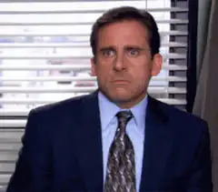 Michael Scott confused stare