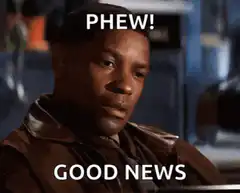 Denzel Washington PHEW GOOD NEWS