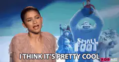 Zendaya thinks Smallfoot is pretty cool