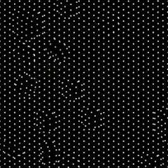 White dots on black background