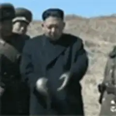 Kim Jong Un throws a shoe