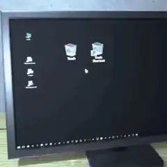 computer monitor falls off desk