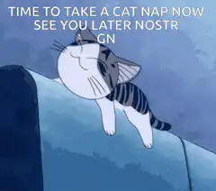 Cat taking a nap