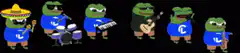 Pepe Frog Band Playing Music