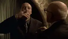 Tony Soprano smoking a cigarette
