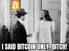 I Said Bitcoin Only Bitch