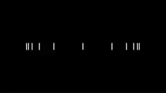 Morse code dots and dashes