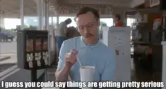Walter White serious milkshake