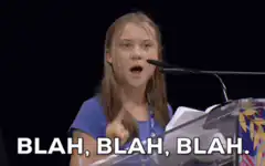 Greta Thunberg Blah Blah Blah
