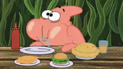 Patrick Star eating food