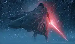 Kylo Ren lightsaber snow