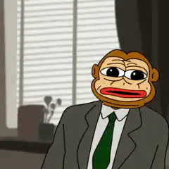 Business Monkey pointing finger