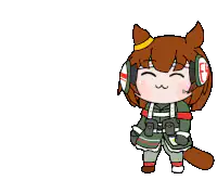 chibi character falls asleep