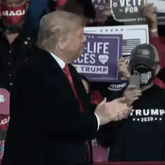 Donald Trump dancing at rally