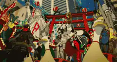 Duck samurai parade in Tokyo