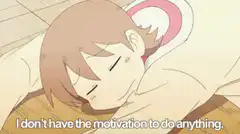 Anime girl no motivation