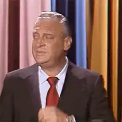 Man adjusting his tie