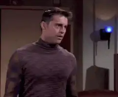Joey Tribbiani gives a thumbs up saying nice