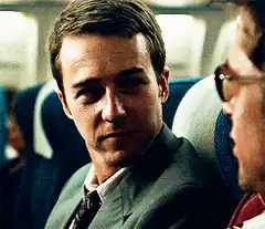 Edward Norton nodding and smiling