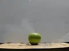 Green apple explodes
