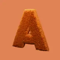 Furry letter A spinning