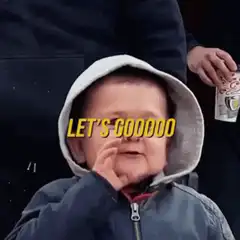 Baby saying let's gooooo