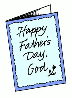 Happy Father's Day God card