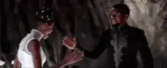 Shuri and T'Challa dance