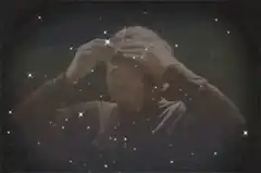 John Lennon exploding into stars