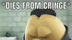 3D character dies from cringe