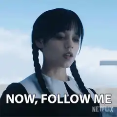 Wednesday Addams Now Follow Me