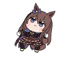 chibi horse girl angry bounce