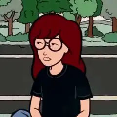 Daria Morgendorffer looking bored