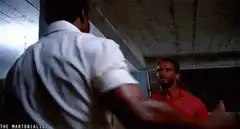 Arnold Schwarzenegger arm wrestle