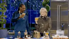 Snoop Dogg and Martha Stewart toast
