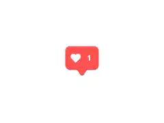 Social media like counter animation