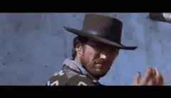 Clint Eastwood tips his hat