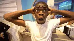 Kevin Hart shocked face reaction