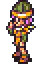 Pixel art character dancing